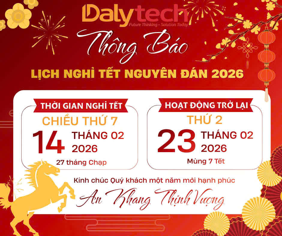 THÔNG BÁO LỊCH NGHỈ TẾT NGUYÊN ĐÁN NĂM BÍNH NGỌ 2026
